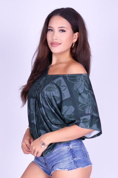 PUA STAMP DOLMAN TOP