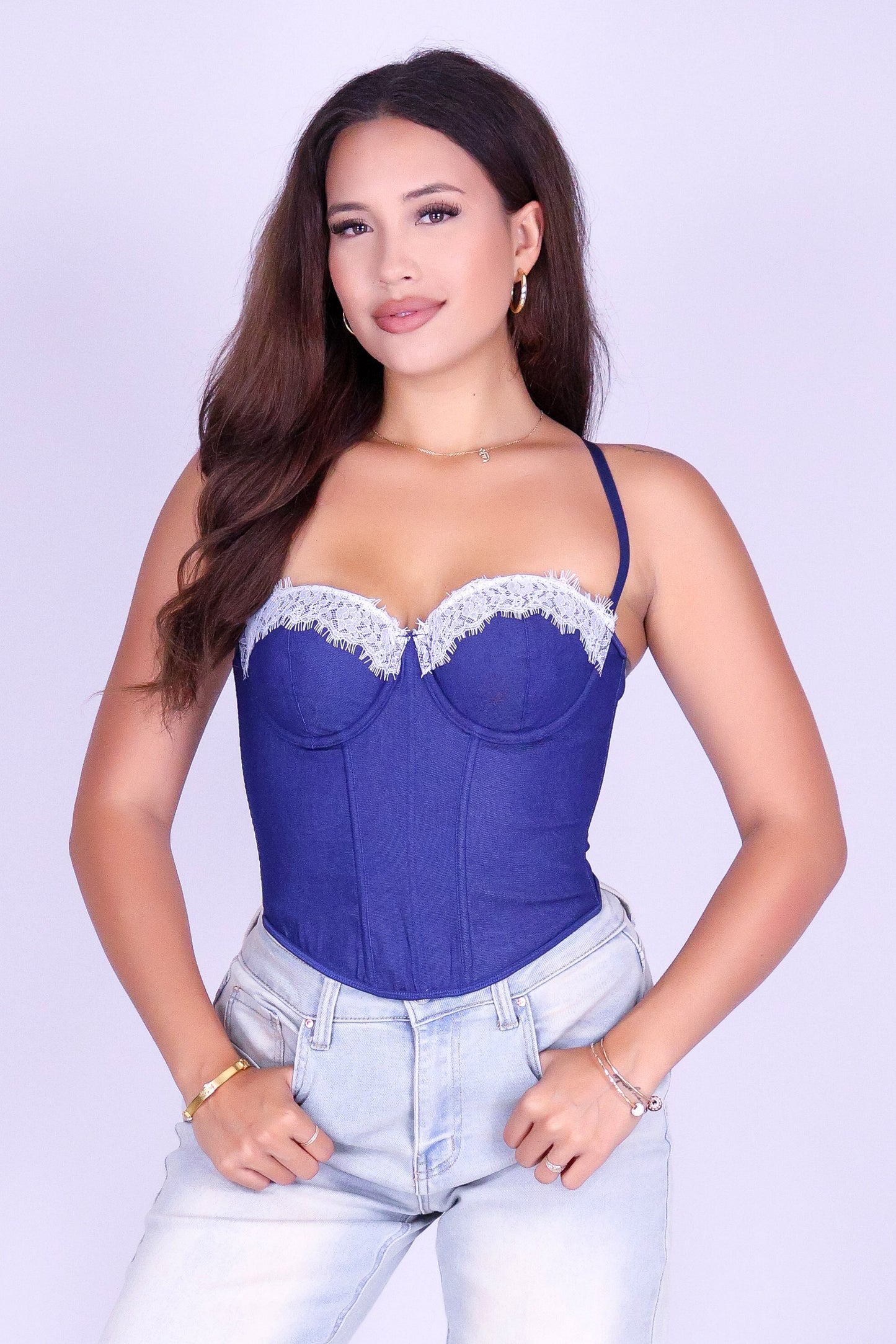 SWEETHEART DENIM CORSET