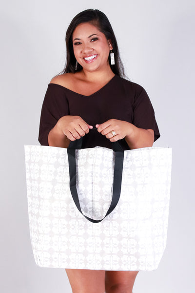 MEDIUM HIBISCUS QUILT CRINKLE BAG