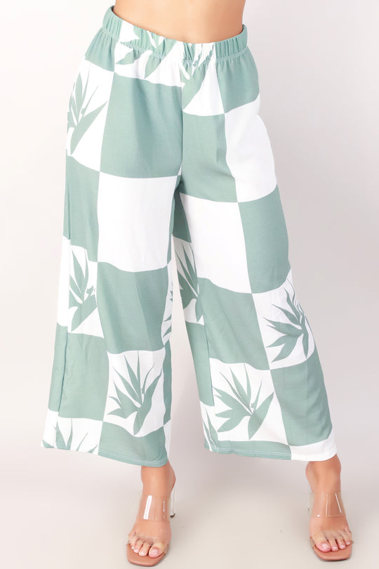 BIRD OF PARADISE WIDE LEG PANTS