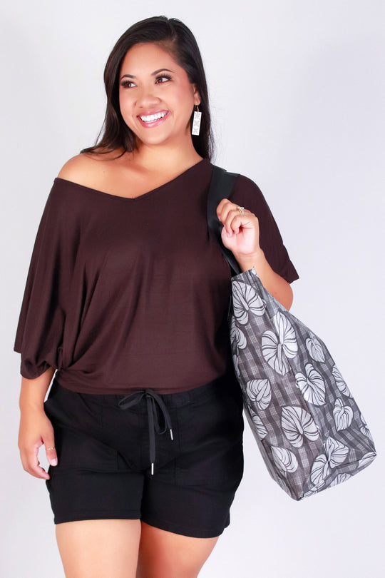 MEDIUM ANTHURIUM PALAKA CRINKLE BAG