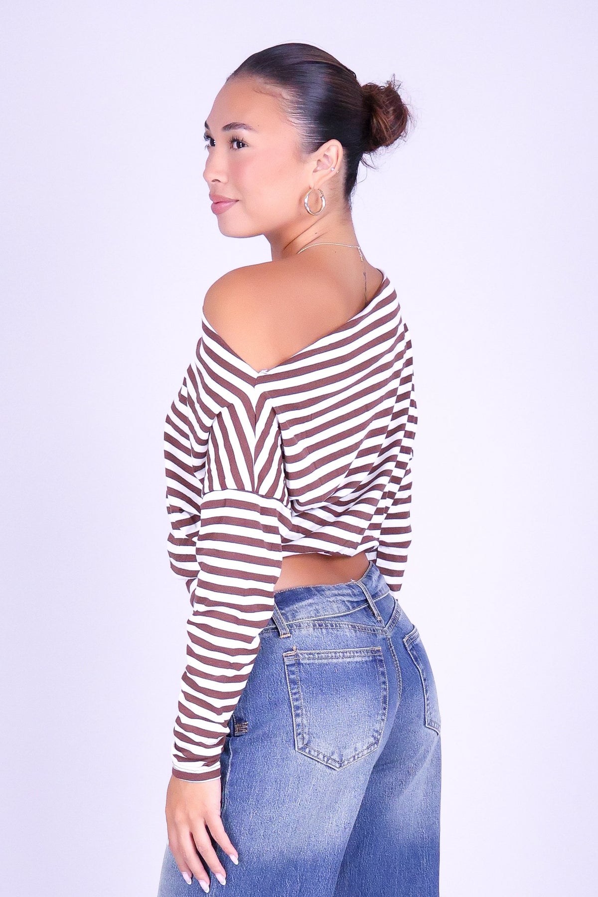 OUT OF HABIT OFF SHOULDER TOP