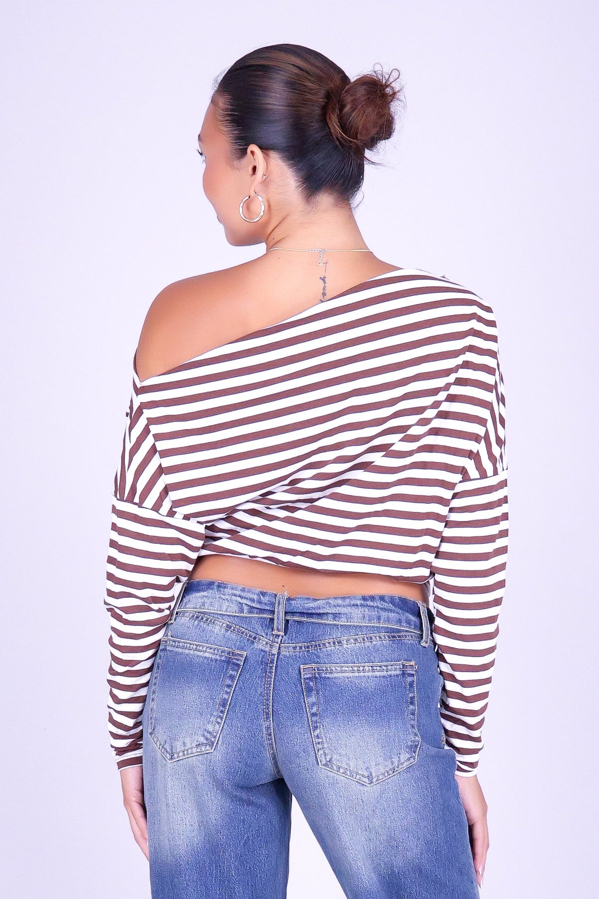 OUT OF HABIT OFF SHOULDER TOP