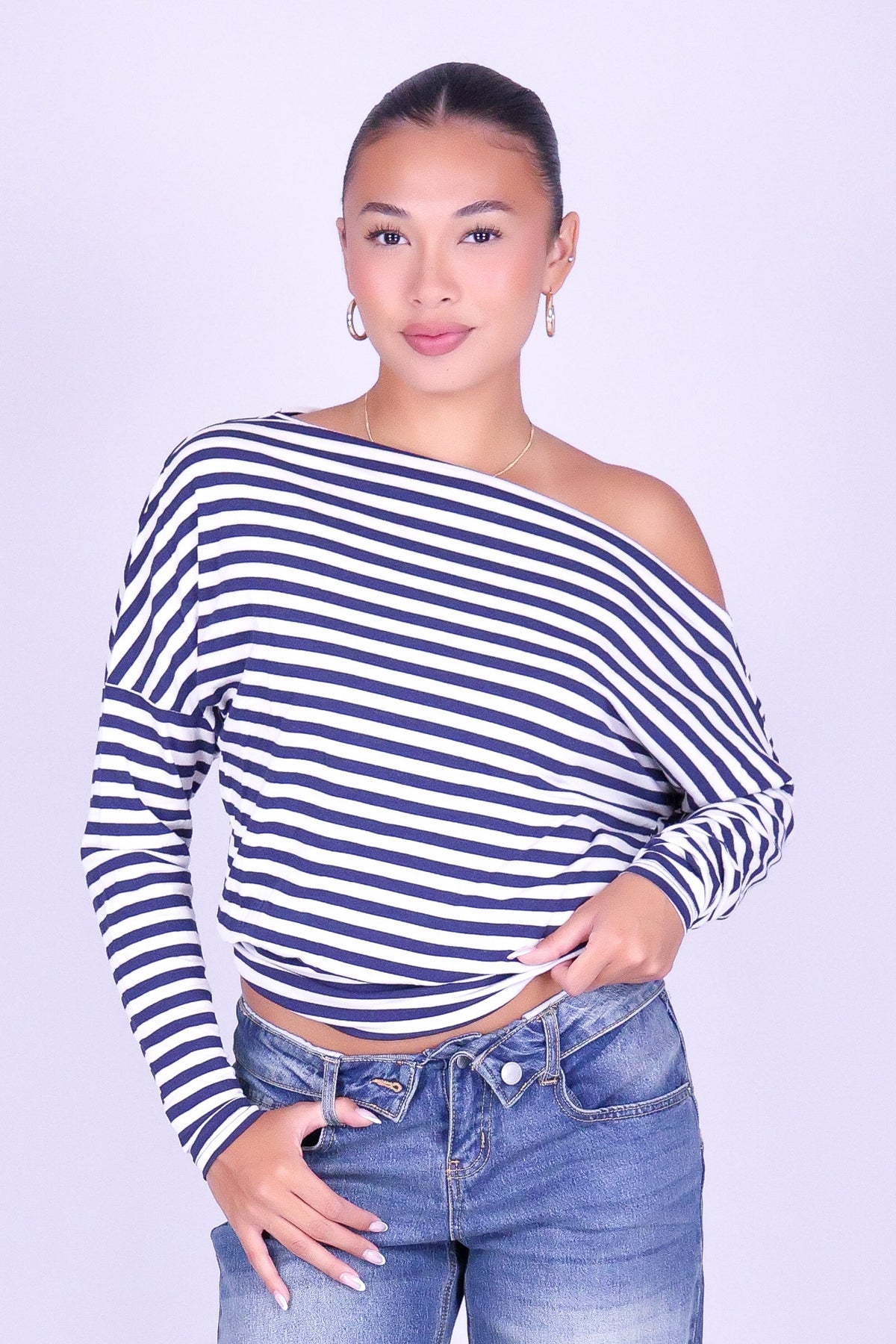 OUT OF HABIT OFF SHOULDER TOP