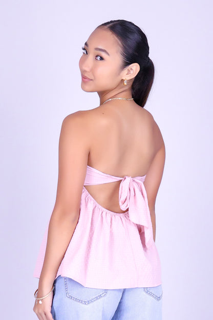 SWEETHEART SMOCKED TUBE TOP