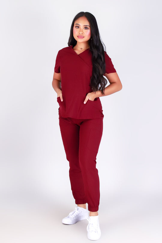 WORKING OVERTIME SCRUB TOP