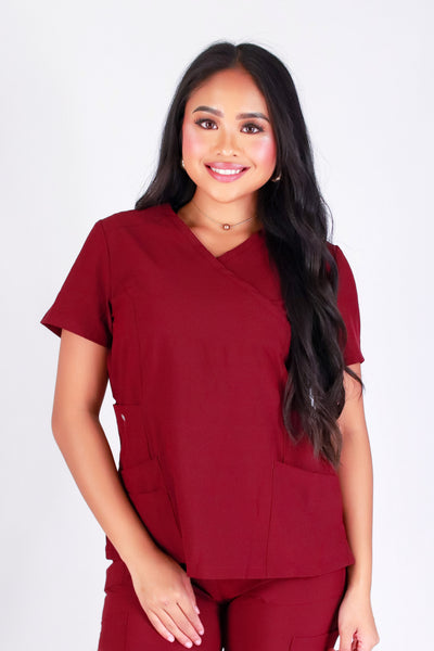 WORKING OVERTIME SCRUB TOP