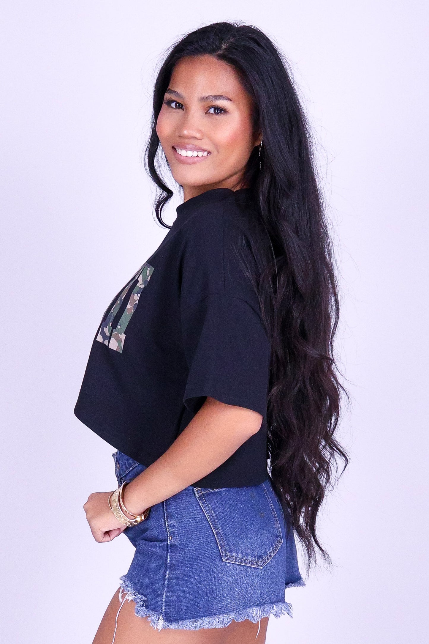 HAWAII CAMO CROP TEE