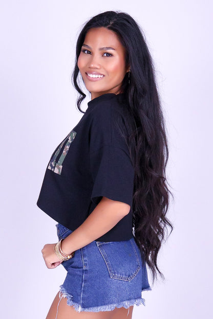 HAWAII CAMO CROP TEE