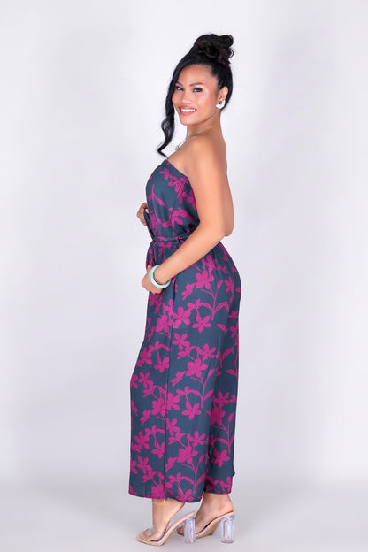 JASMINE GARDENIA TUBE JUMPSUIT