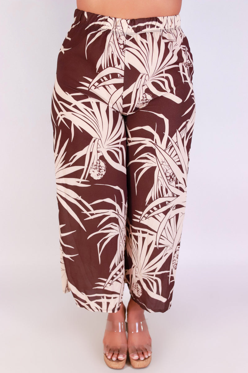 Jeans Warehouse Hawaii - PLUS PRINT WOVEN CAPRI&
