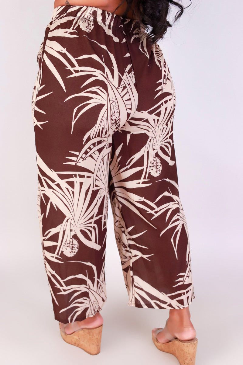 Jeans Warehouse Hawaii - PLUS PRINT WOVEN CAPRI&