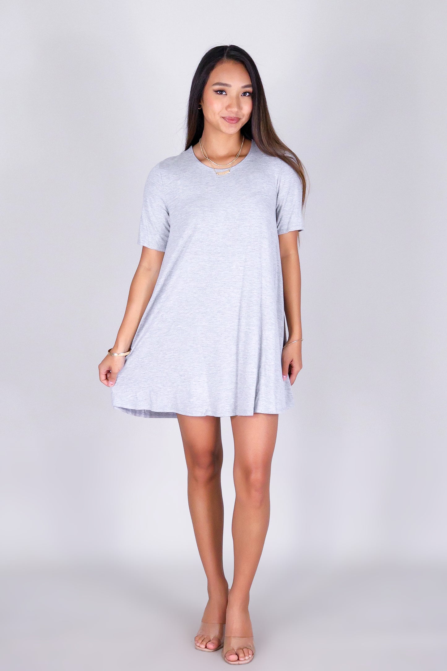MEADOW SWAY TRAPEZE DRESS