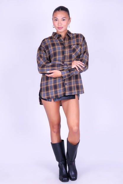 IF YOU REMEMBER PLAID TOP