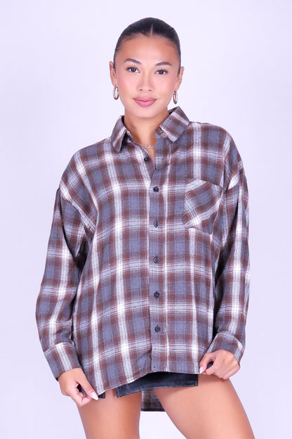 IF YOU REMEMBER PLAID TOP