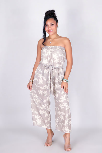 JASMINE GARDENIA TUBE JUMPSUIT