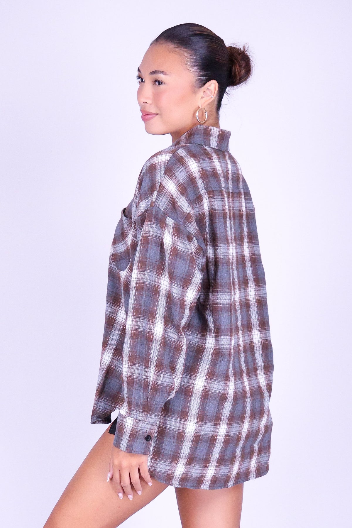 IF YOU REMEMBER PLAID TOP