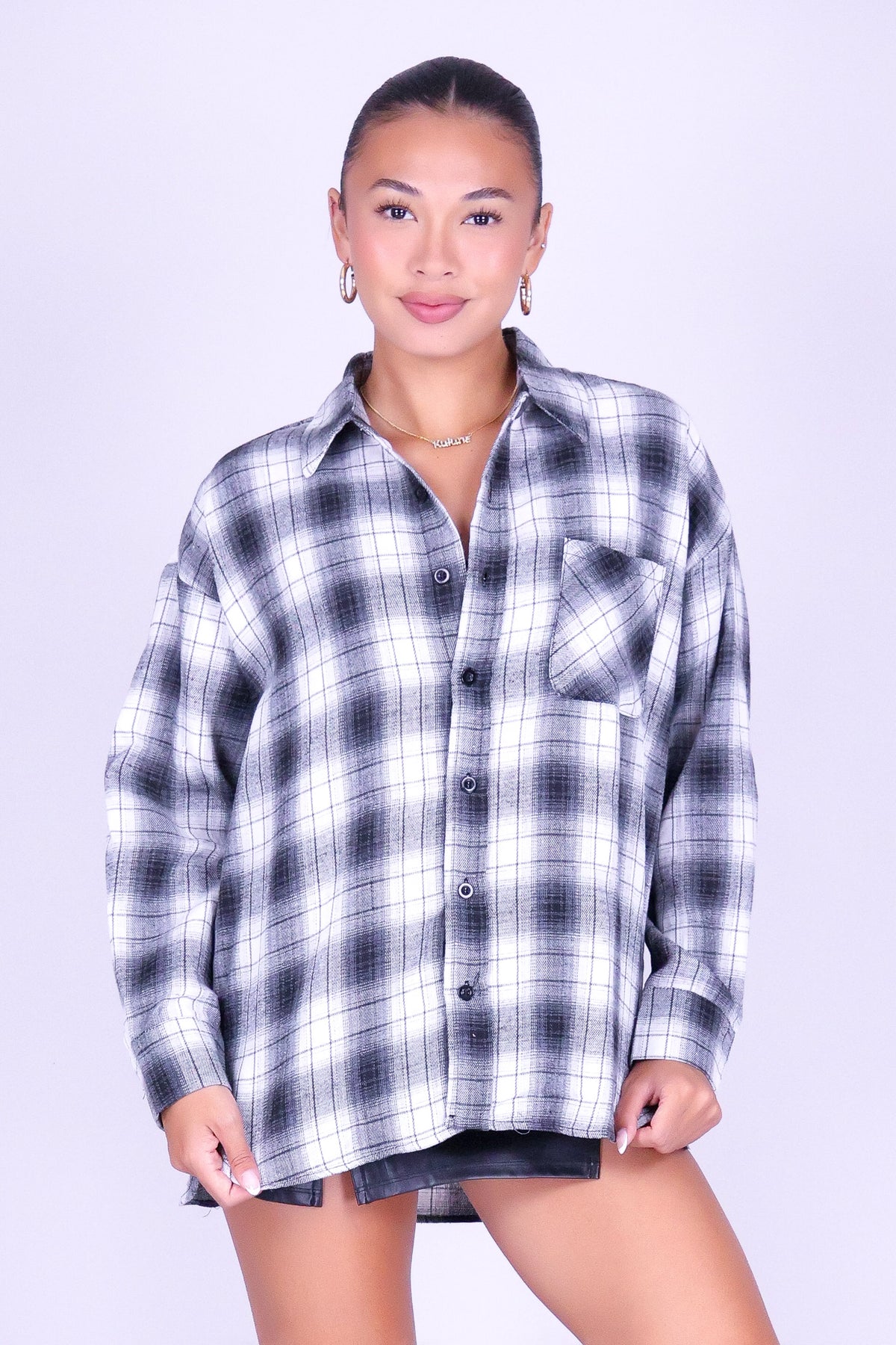 IF YOU REMEMBER PLAID TOP