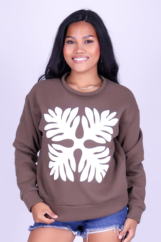 LAUAE QUILT OVERSIZED SWEATER