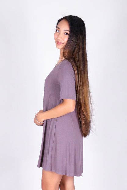 MEADOW SWAY TRAPEZE DRESS