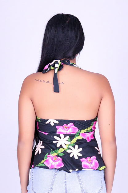 ORCHID TIARE HALTER TOP