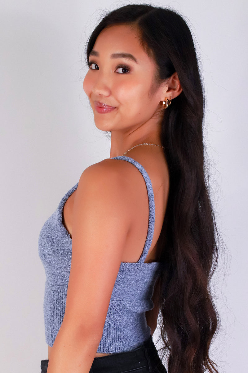 Jeans Warehouse Hawaii - SOLID TANKS/ TUBES - FEELING ALRIGHT KNIT TOP | By DEBUT