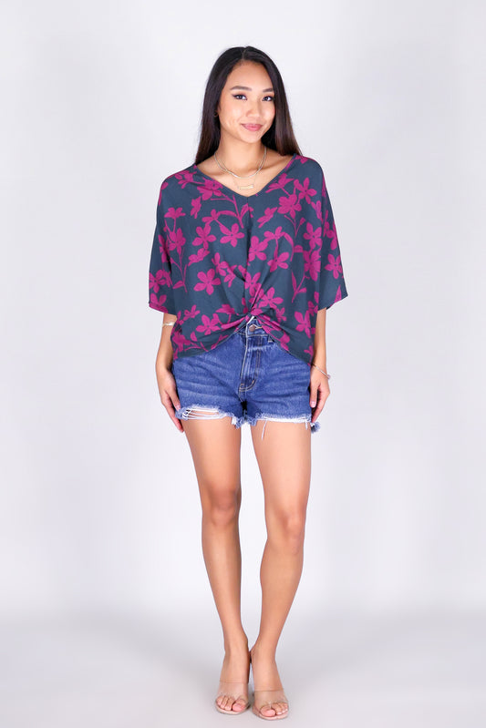 JASMINE GARDENIA TWIST BOTTOM TOP