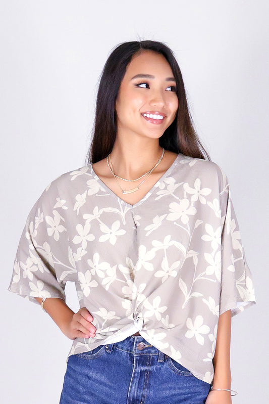 JASMINE GARDENIA TWIST BOTTOM TOP