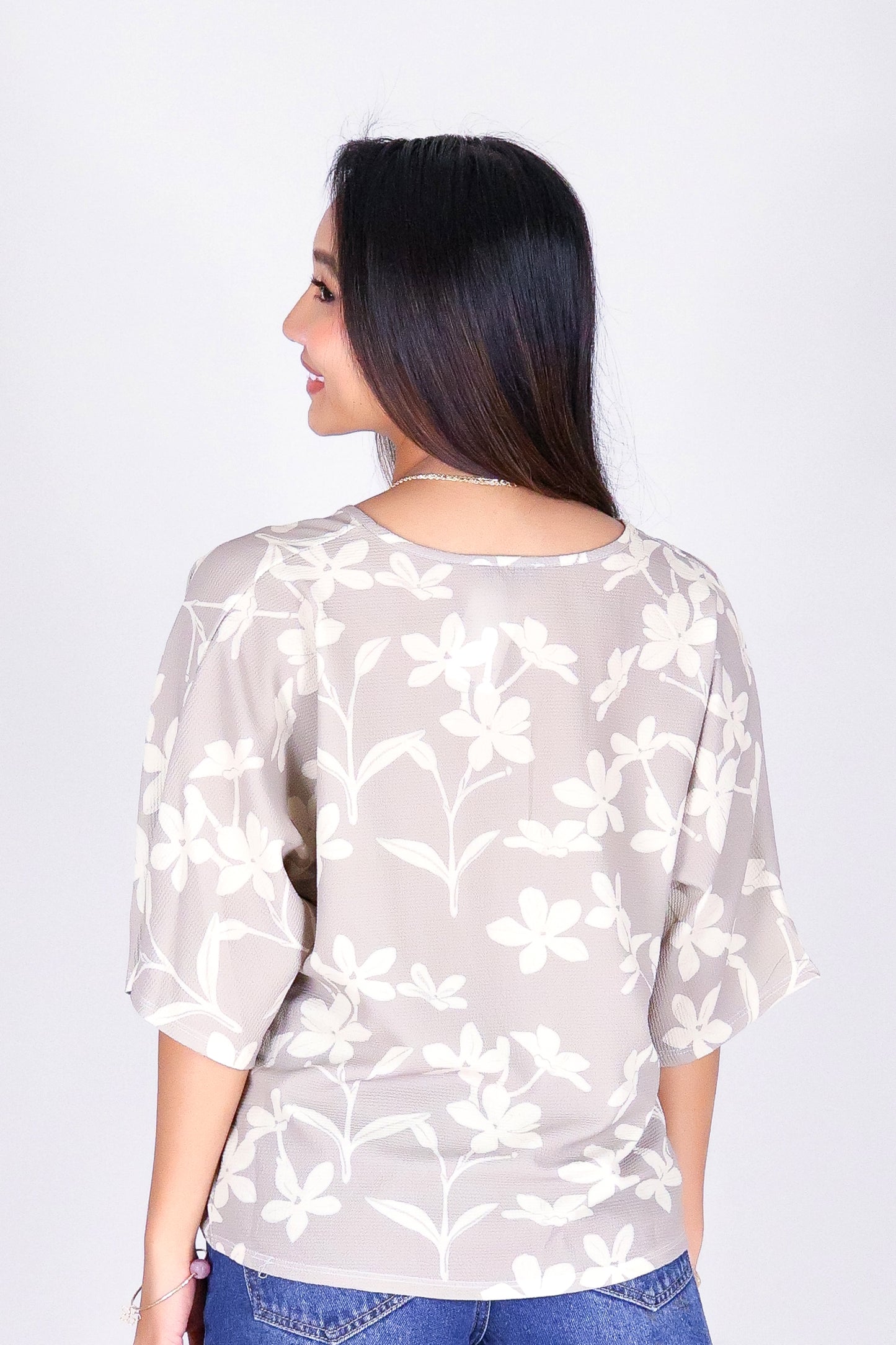 JASMINE GARDENIA TWIST BOTTOM TOP