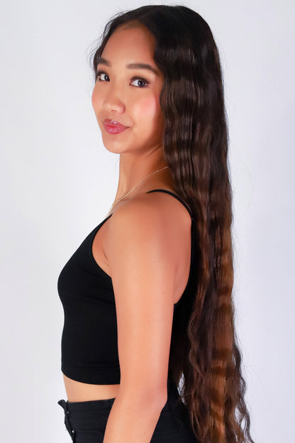 Jeans Warehouse Hawaii - TANK/TUBE SOLID BASIC - ANGEL CROP TOP | By SHINE IMPORTS /BOZZOLO