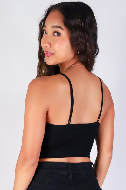 Jeans Warehouse Hawaii - TANK/TUBE SOLID BASIC - ANGEL CROP TOP | By SHINE IMPORTS /BOZZOLO