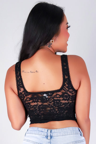Jeans Warehouse Hawaii - SL CASUAL SOLID - HYPNOTIZE LACE TOP | By CRESCITA APPAREL/SHINE I