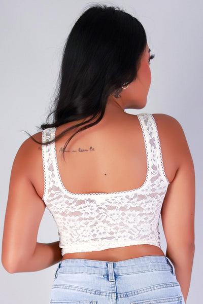 Jeans Warehouse Hawaii - SL CASUAL SOLID - HYPNOTIZE LACE TOP | By CRESCITA APPAREL/SHINE I
