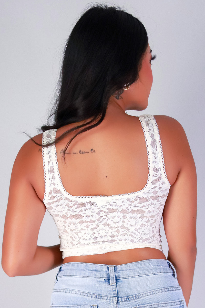 Jeans Warehouse Hawaii - SL CASUAL SOLID - HYPNOTIZE LACE TOP | By CRESCITA APPAREL/SHINE I