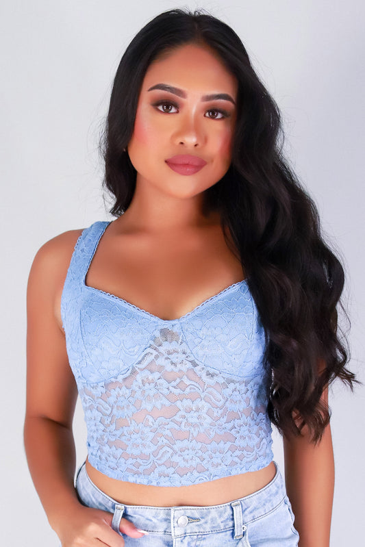 Jeans Warehouse Hawaii - SL CASUAL SOLID - HYPNOTIZE LACE TOP | By CRESCITA APPAREL/SHINE I