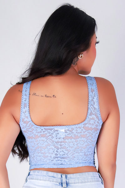 Jeans Warehouse Hawaii - SL CASUAL SOLID - HYPNOTIZE LACE TOP | By CRESCITA APPAREL/SHINE I