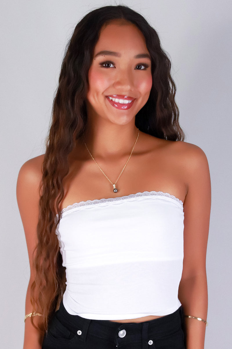 Jeans Warehouse Hawaii - SL CASUAL SOLID - SO OBSESSED CROP TUBE TOP | By CRESCITA APPAREL/SHINE I