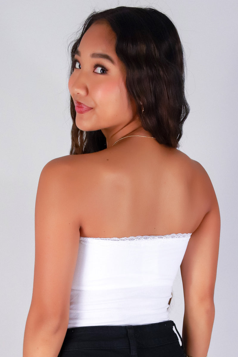 Jeans Warehouse Hawaii - SL CASUAL SOLID - SO OBSESSED CROP TUBE TOP | By CRESCITA APPAREL/SHINE I