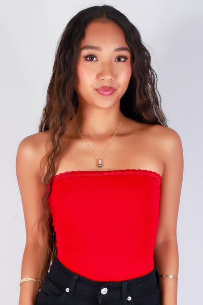 Jeans Warehouse Hawaii - SL CASUAL SOLID - SO OBSESSED CROP TUBE TOP | By CRESCITA APPAREL/SHINE I