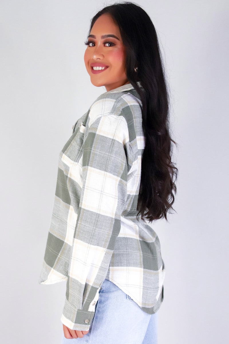 Jeans Warehouse Hawaii - L/S PRINT WOVEN CASUAL TOPS - CHECK YO&