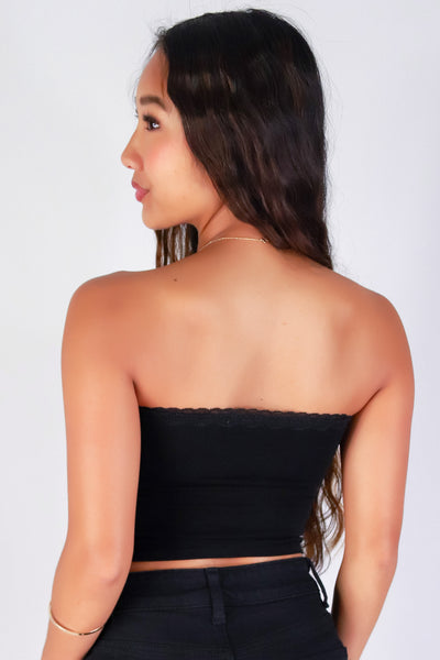 Jeans Warehouse Hawaii - SL CASUAL SOLID - SO OBSESSED CROP TUBE TOP | By CRESCITA APPAREL/SHINE I