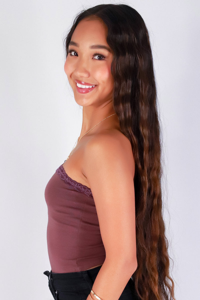 Jeans Warehouse Hawaii - SL CASUAL SOLID - SO OBSESSED CROP TUBE TOP | By CRESCITA APPAREL/SHINE I
