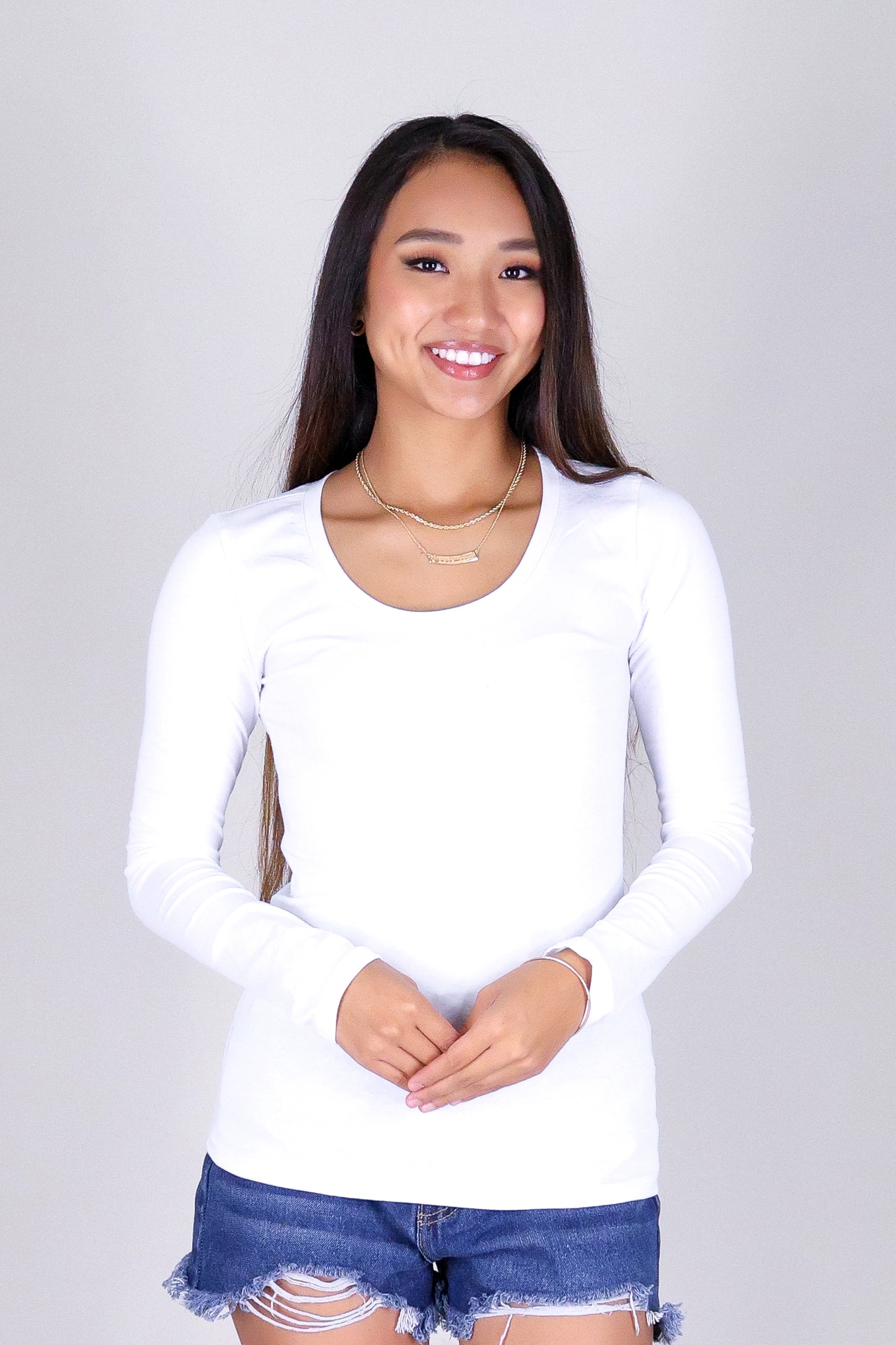 HOLD THAT THOUGHT LONG SLEEVE TOP