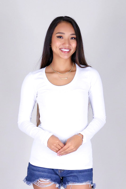 HOLD THAT THOUGHT LONG SLEEVE TOP