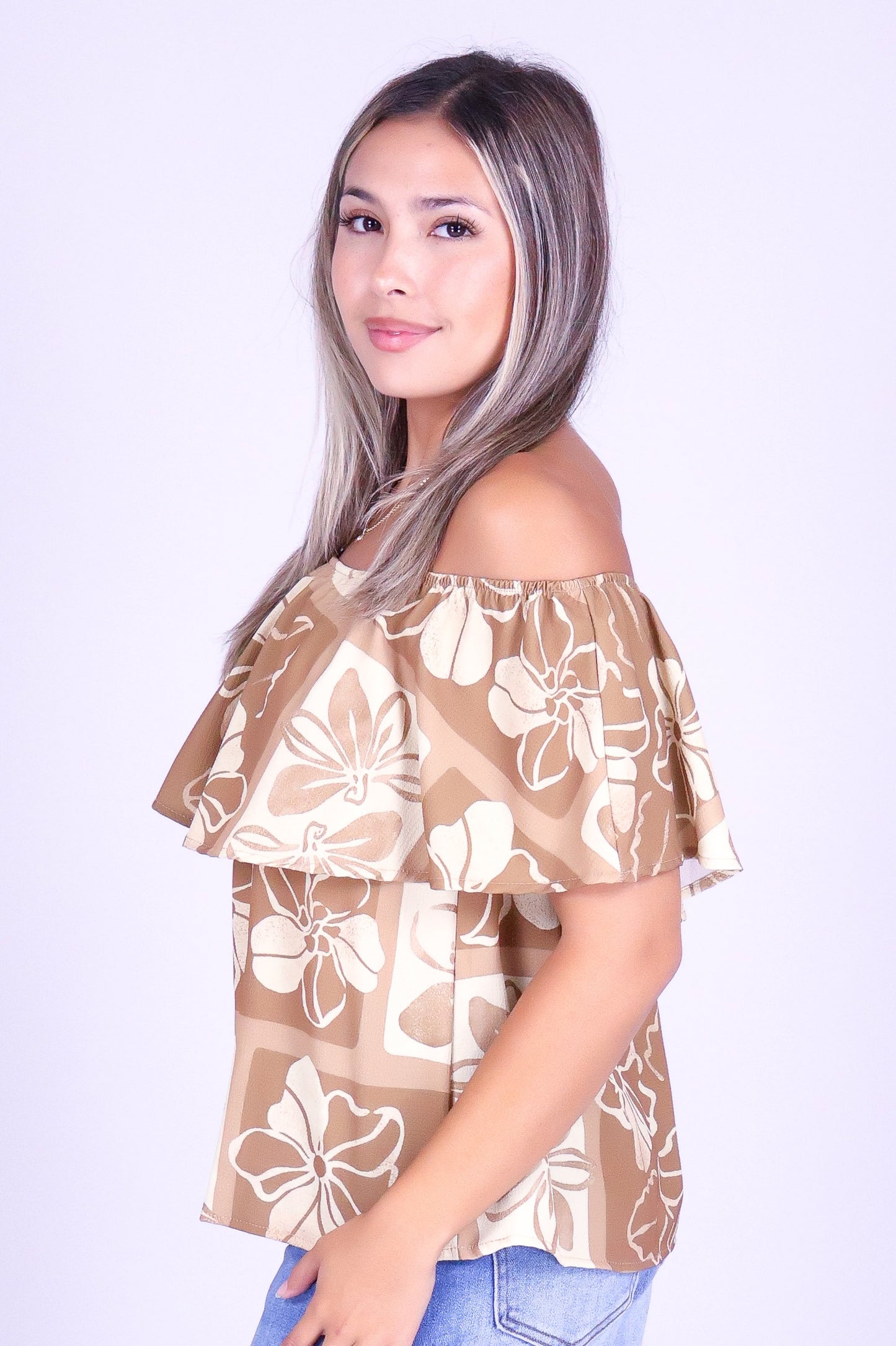 PUA STAMP OFF SHOULDER TOP