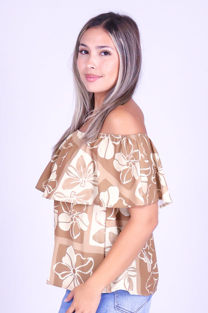 PUA STAMP OFF SHOULDER TOP