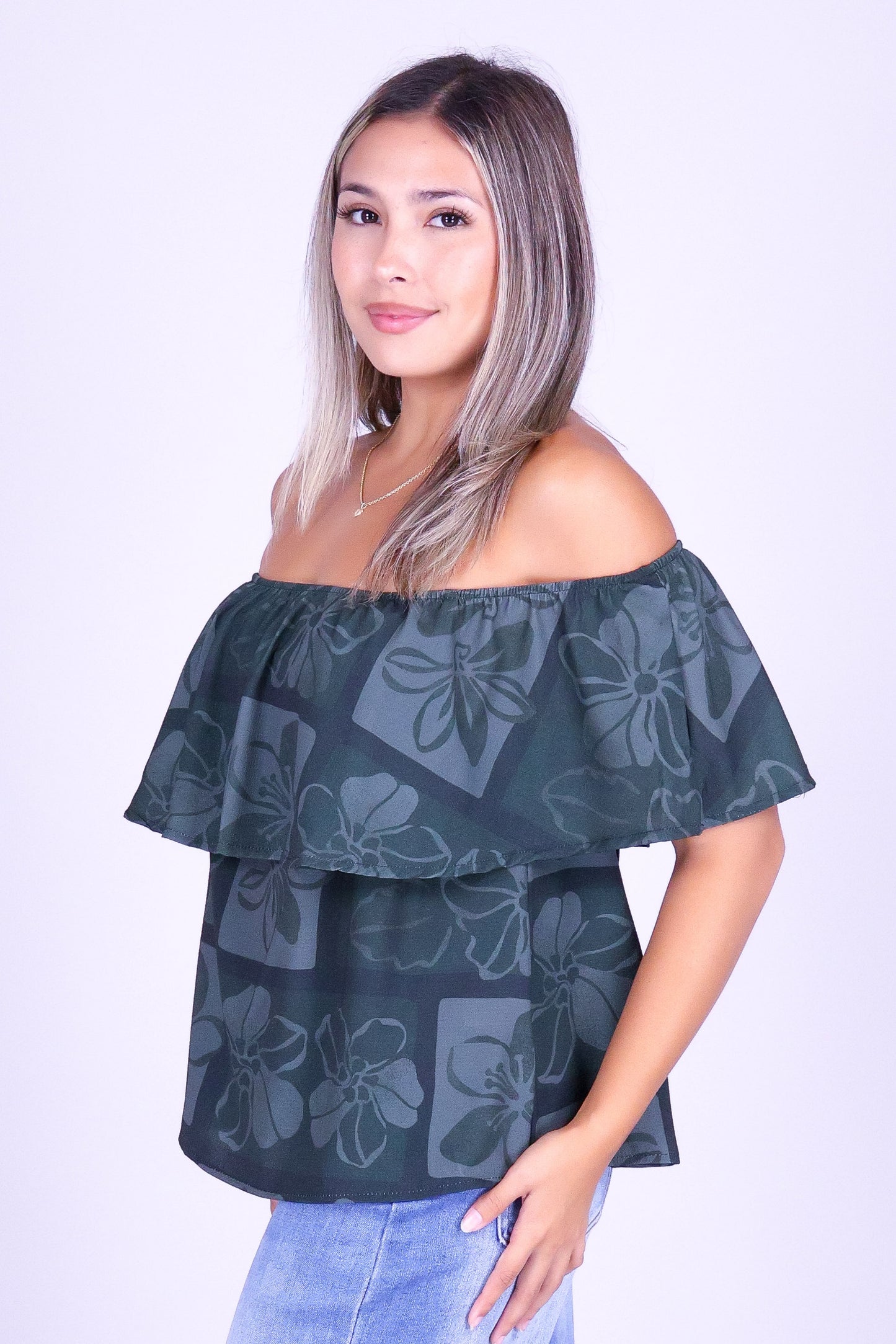 PUA STAMP OFF SHOULDER TOP