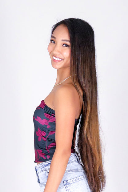 JASMINE GARDENIA CROP TUBE TOP