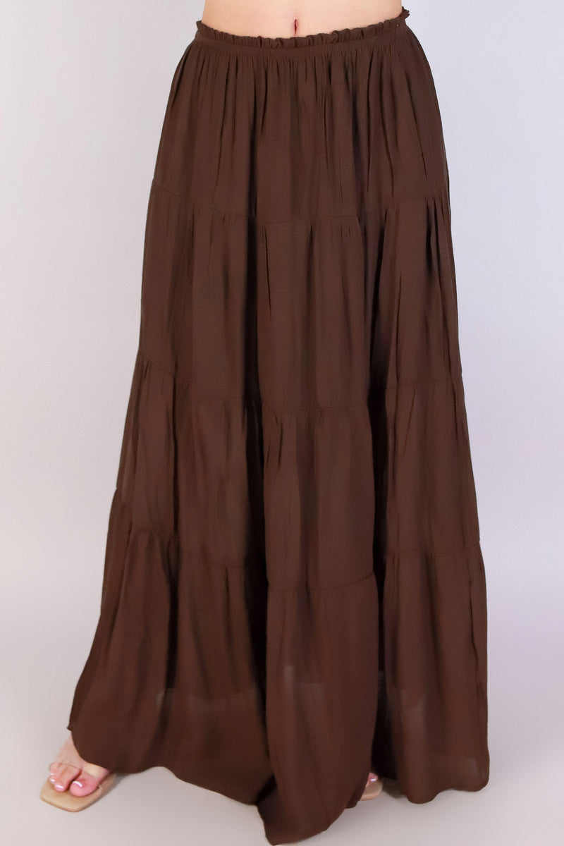Jeans Warehouse Hawaii - MATCHING SEPARATES - CAREFREE CRUSH TIERED MAXI SKIRT | By HYFVE