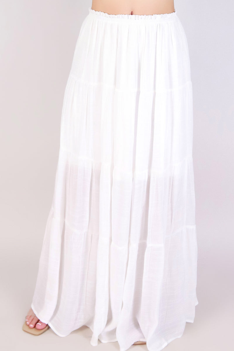 Jeans Warehouse Hawaii - MATCHING SEPARATES - CAREFREE CRUSH TIERED MAXI SKIRT | By HYFVE